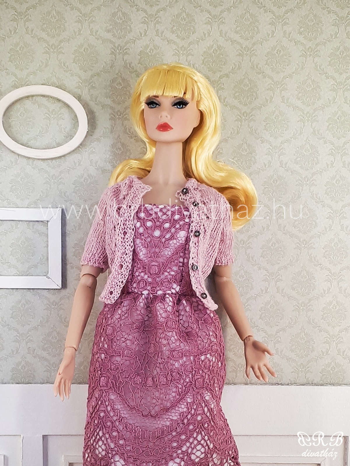 Barbie kézzel kötött kardigán Poppy Parker kézzel kötött kardigán BRB divatház