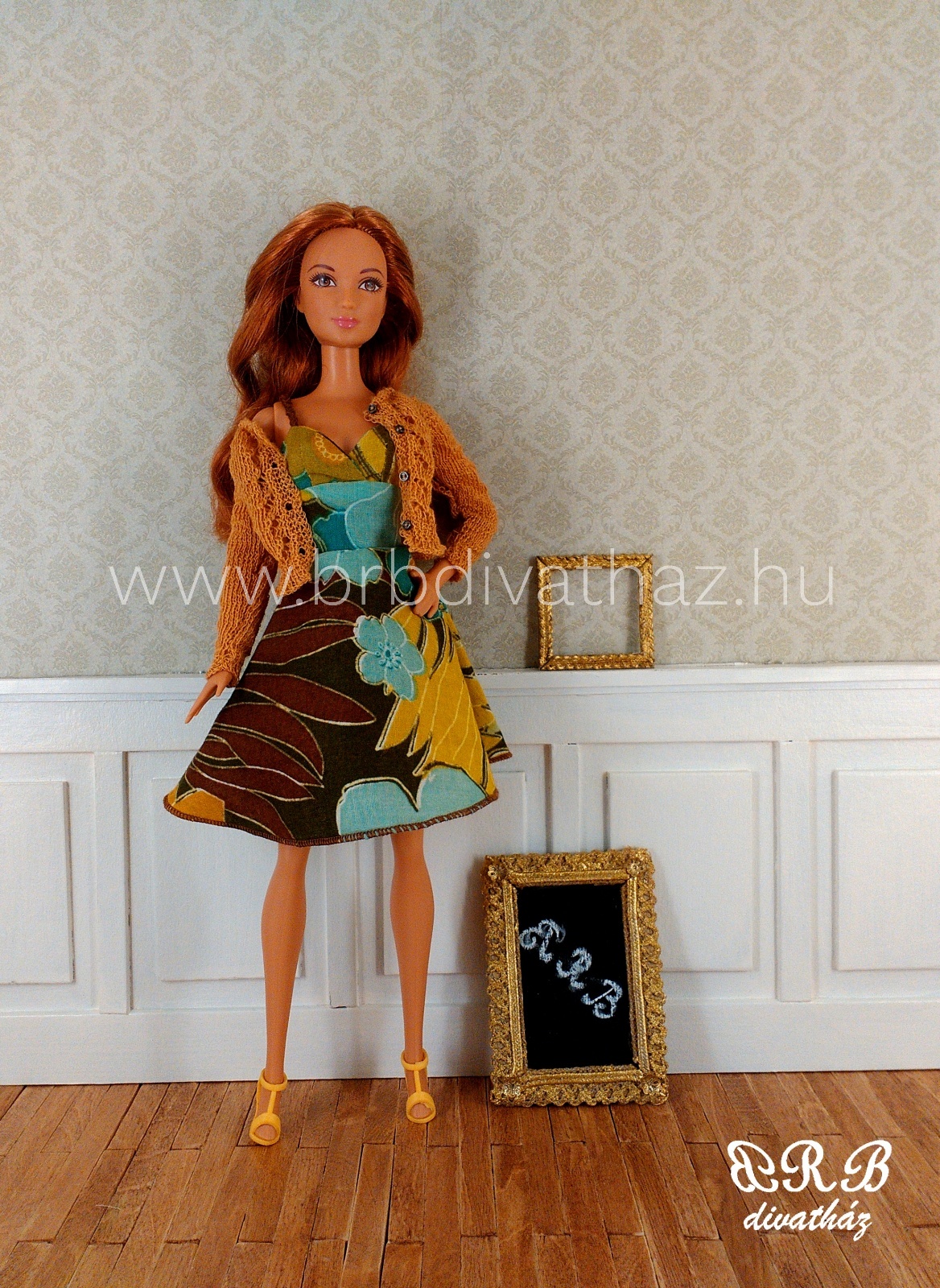 Barbie kézzel kötött kardigán Poppy Parker kézzel kötött kardigán BRB divatház