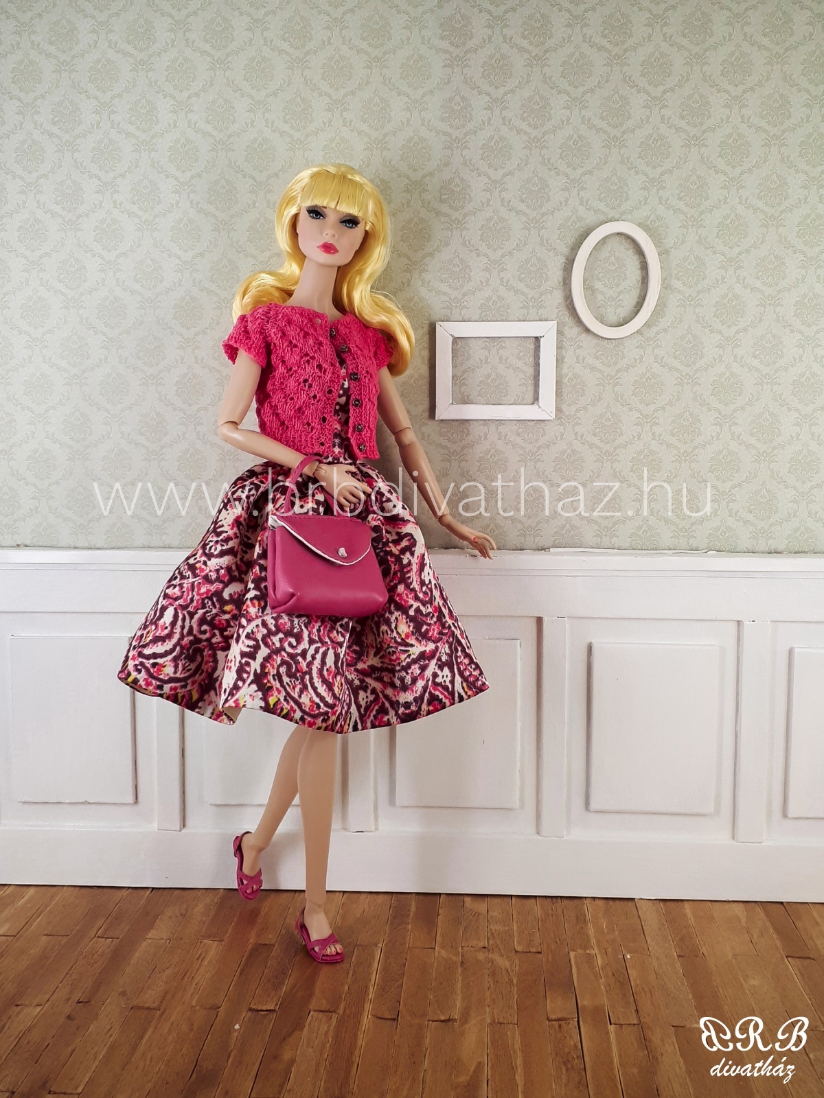 Barbie kézzel kötött kardigán Poppy Parker kézzel kötött kardigán BRB divatház