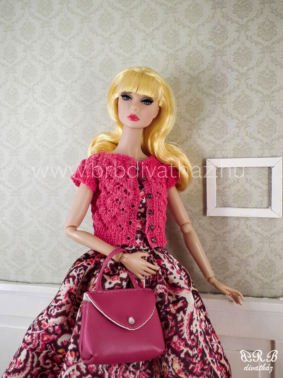 Barbie kézzel kötött kardigán Poppy Parker kézzel kötött kardigán BRB divatház